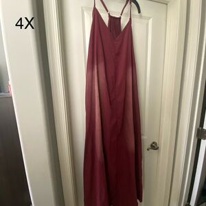 SHEIN Red Spaghetti Strap Sleeveless Maxi Dress